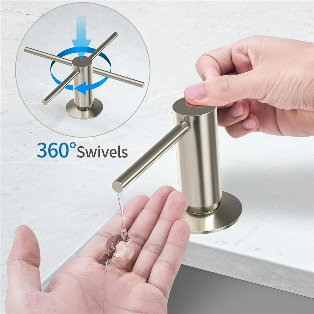 Дозатор жидкого мыла латунная головка насоса для кухонной раковины дозатор