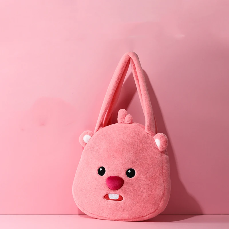 

Kawaii Loopy аниме хобби мультяшная розовая плюшевая сумка через плечо для девочек Сумка для хранения косметики подарки для девушки