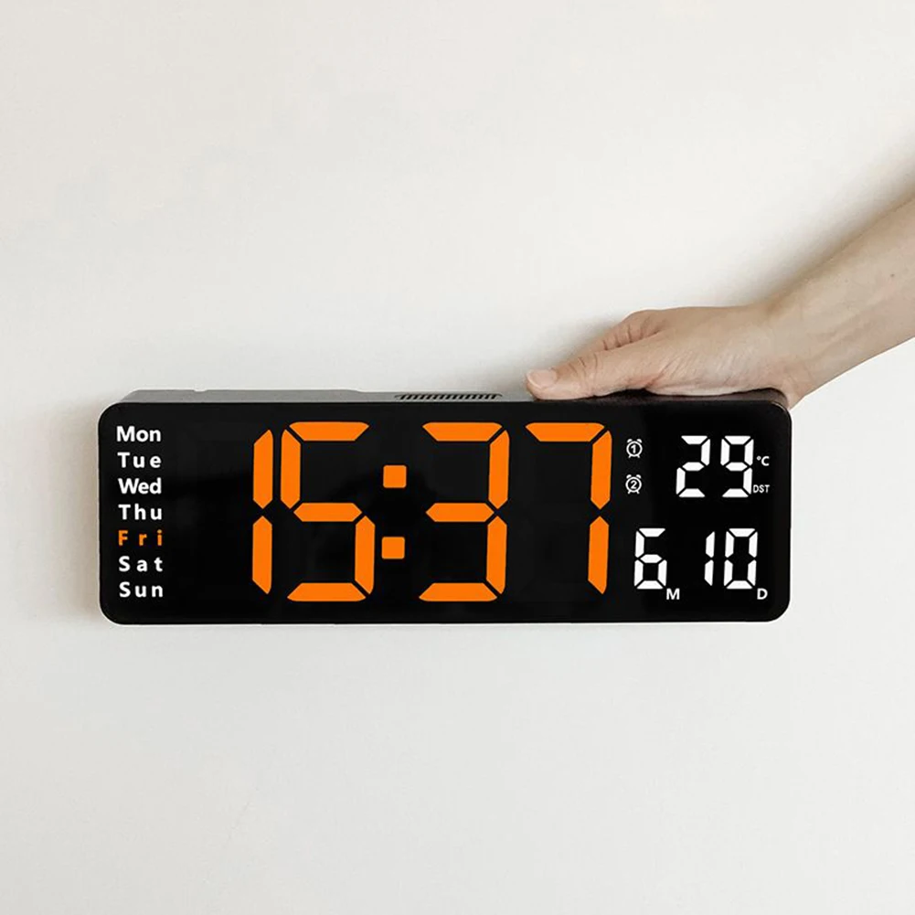 

Светодиодные настенные часы, 13 дюймов, 32x10,5x3 см
