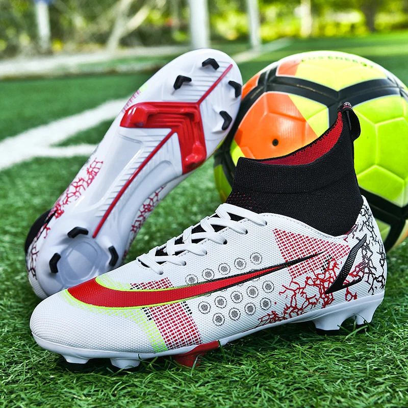 

High Quality Soccer Shoes Harland Football Boots Futsal Chuteira Campo Cleats Men Training Sneakers Ourdoor Women Footwear TF/FG