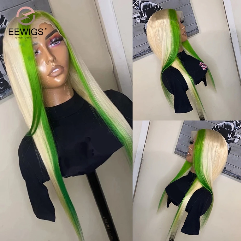 

Honey Blonde Highlight Colored 30 Inch Straight 13x4 Synthetic Transparent Lace Front Drag Queen Glueless Cosplay Wig For Women