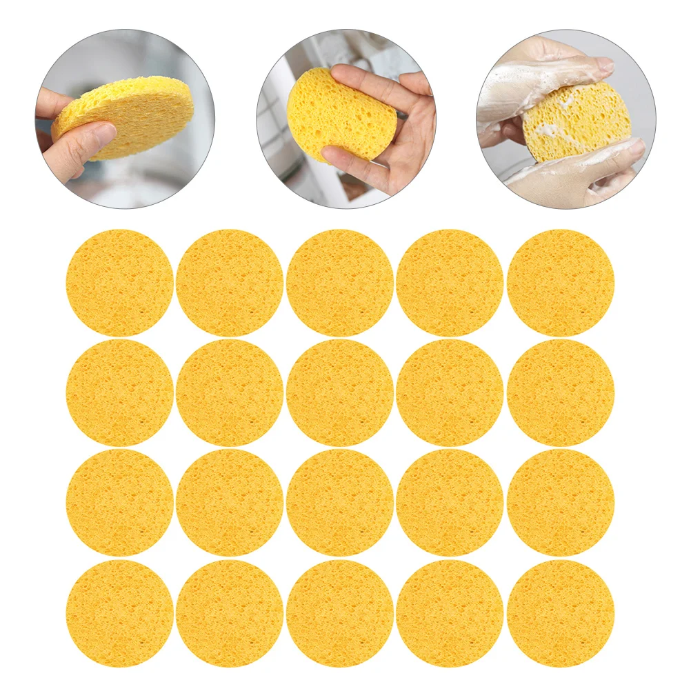 

Sponge Sponges Face Facial Pulp Compressed Makeup Exfoliating Spa Natural Blender Cellulose Puff Wood Cleaning Tool Exfoliator