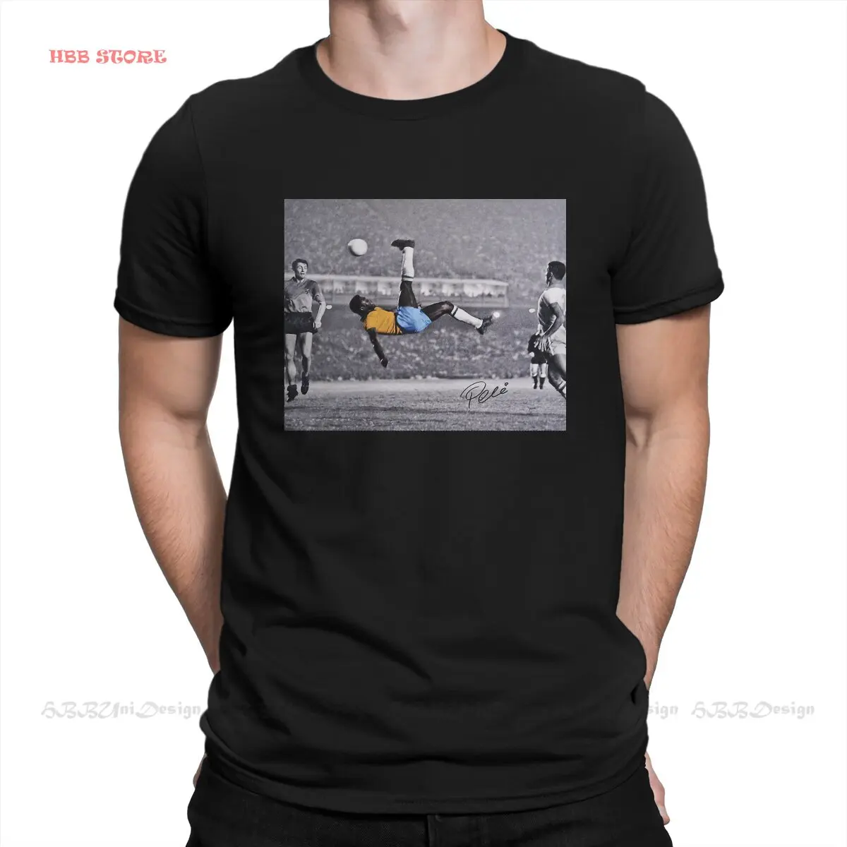 

Pele Iconic Bicycle Kick Style TShirt Pele Top Quality Hip Hop Graphic T Shirt Short Sleeve Ofertas