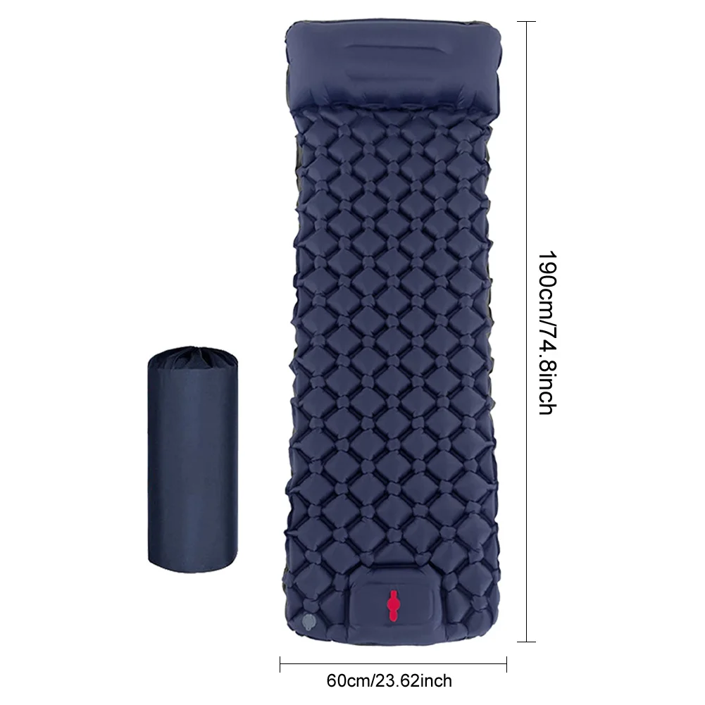 Надувной туристический матрас портативный влагостойкий для отдыха на открытом