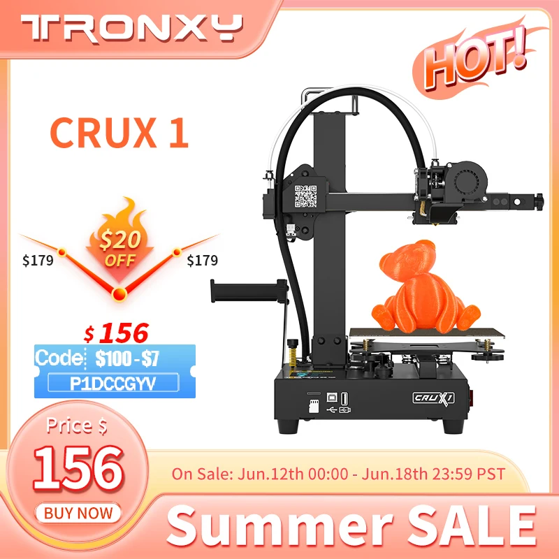 Горячая Распродажа 3D принтер Tronxy X1 высокое качество мини-наборы «сделай сам» 150*150*150 мм принтеры Настольный портативный для начинающих