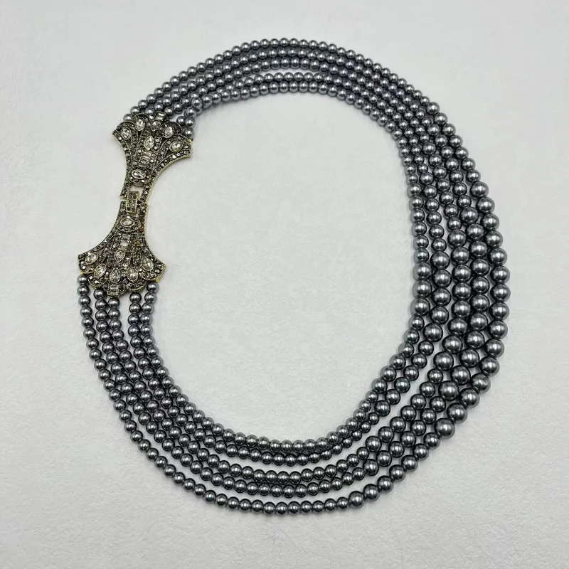 

Женское Ожерелье из бисера и циркония, в готическом стиле, 2625