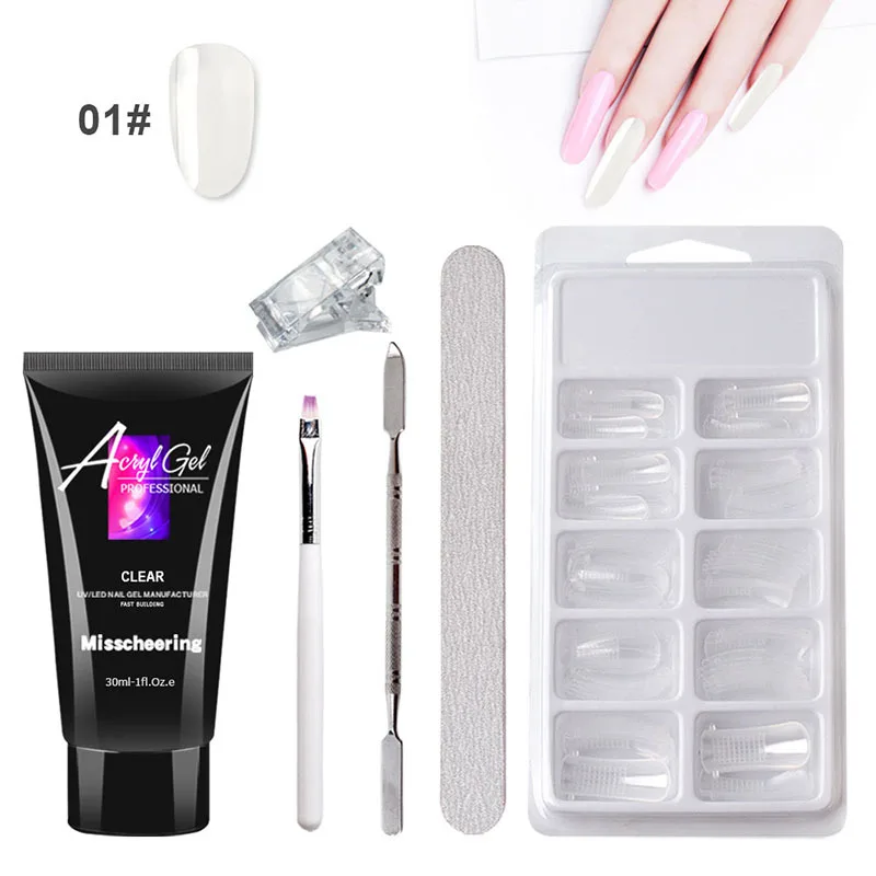 

Painless Extension Glue Manicure Holder for Quick Extension Crystal Model Painless Crystal Glue Set Nail Kit Professional Set