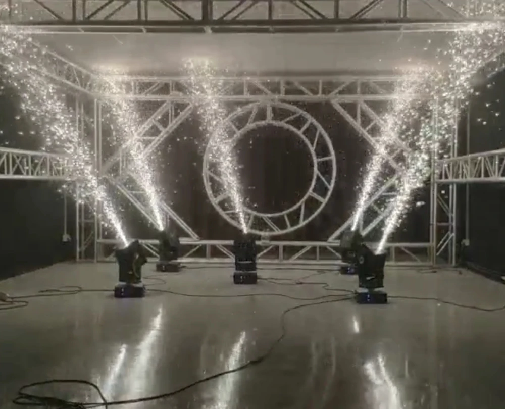 750 Вт Hanson Pro Systems HPS-PHOENYX-BLK DMX Фонтан Искровый порошок Phoenix Movinghead Moving Head Cold Spark Machine
