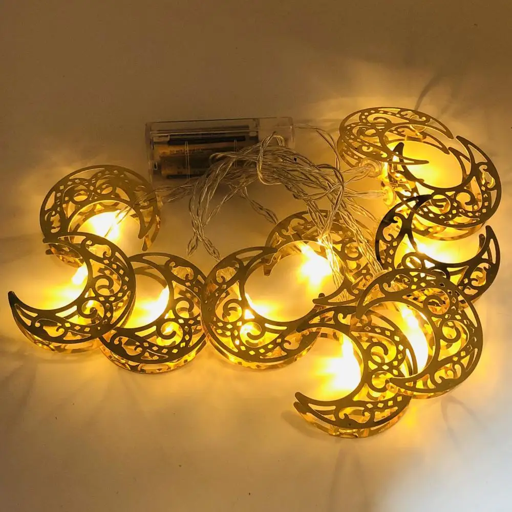 

Led String Light Moon Star 2023 Led Light Eid Mubarak Moon Star Iron Art Ramadan Kareem Lights Party Supplies Newest For Home