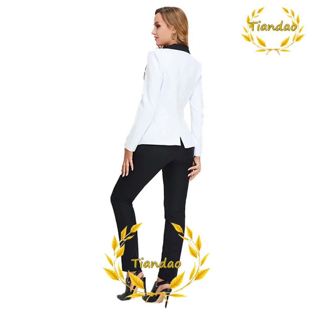 Женский деловой костюм офисная одежда пиджак и брюки комплект из 2 предметов