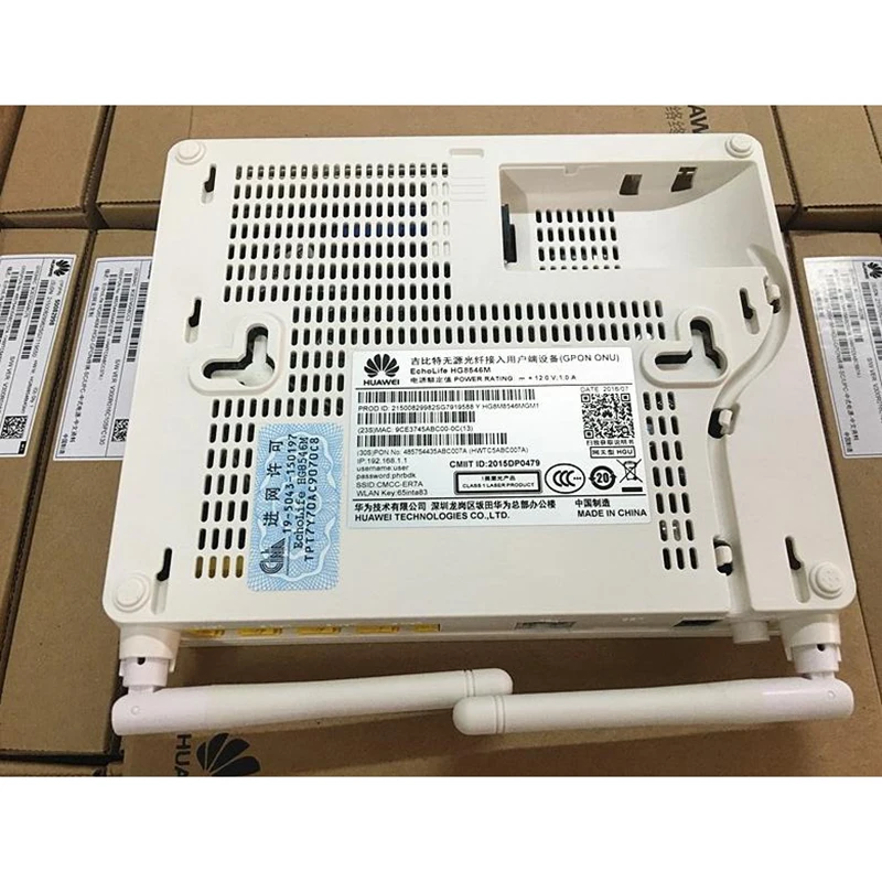 Najtaniej Nowy Oryginalny HG8546M GPON ONU XPON ONT 4FE LAN 2.4G Router Wi-fi PPPOE Modem IPOE Angielskie Oprogramowanie Sprzętowe Z Mocą