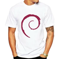 debian official spiral swirl logo linux distro os t shirt
