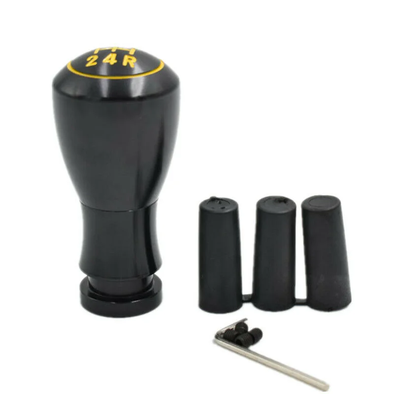 

5 Speed Black Manual Car Gear Stick Shifter Lever Leather Gear Shift Knob 1pcs