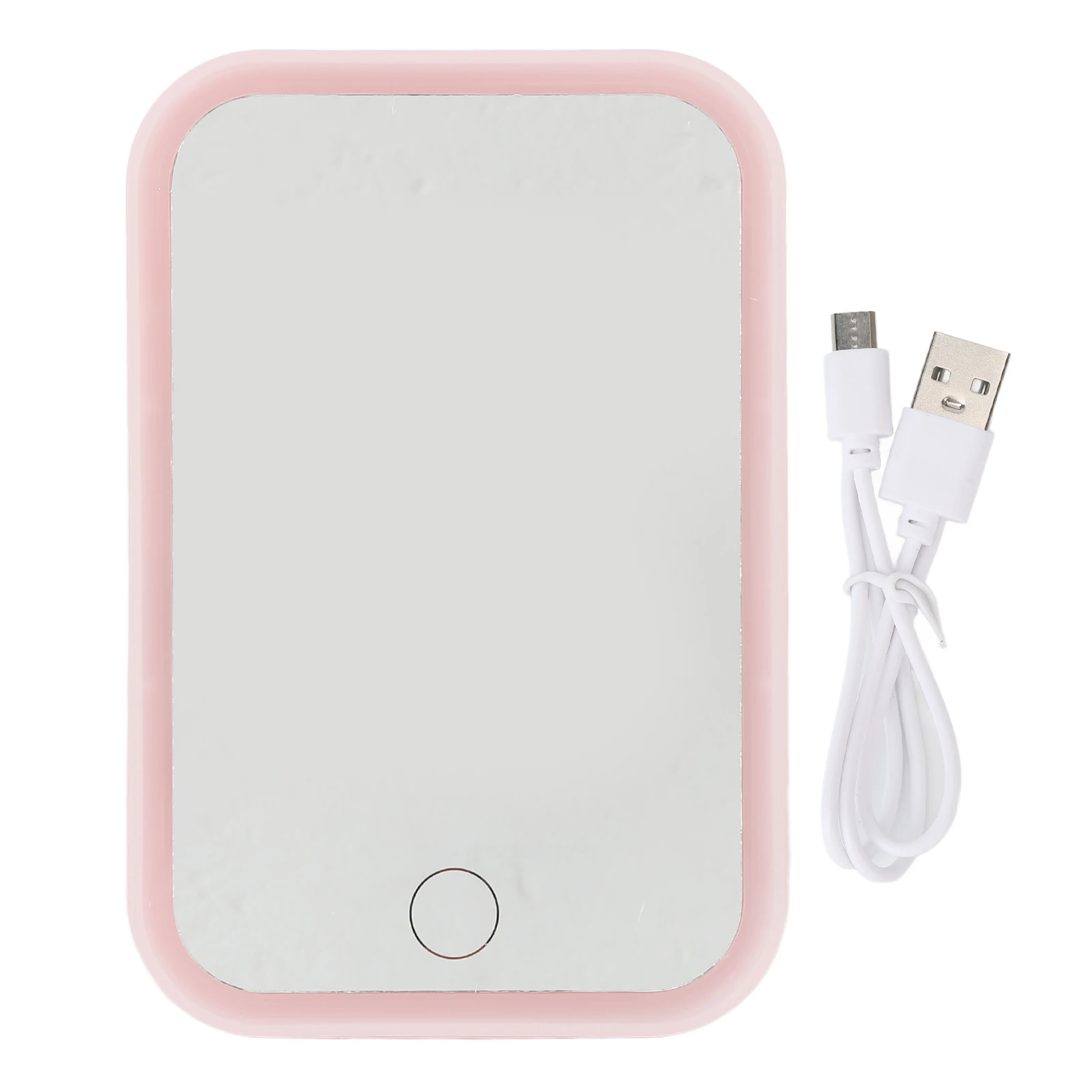 

Tabletop LED Makeup Mirror Fill In Light Lighted Makeup Mirror Touch Control Adjustable Brightness for Home