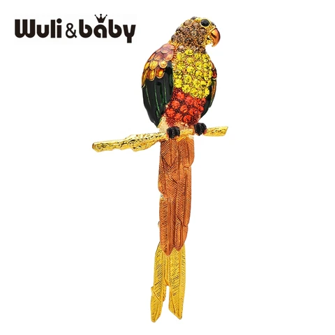 Броши Wuli&baby с изображением птиц
