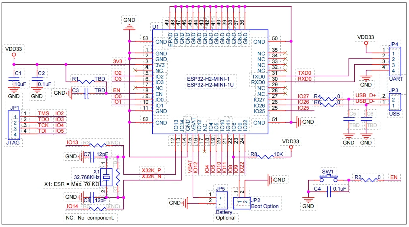 Параметры/1U модуль ESP32 резьбовой/Zigbee/BLE Bluetooth IEEE двойной режим