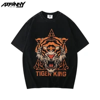 atsunny tiger print hip hop streetwear t shirt gothic harajuku oversize pullover fashion retro pullover casual gothic clothes