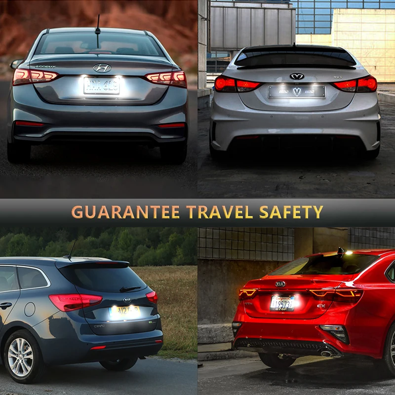 2 шт. для Hyundai I30 Elantra Kia Ceed задний номерной знак лампы освещения Accent Cerato KX3