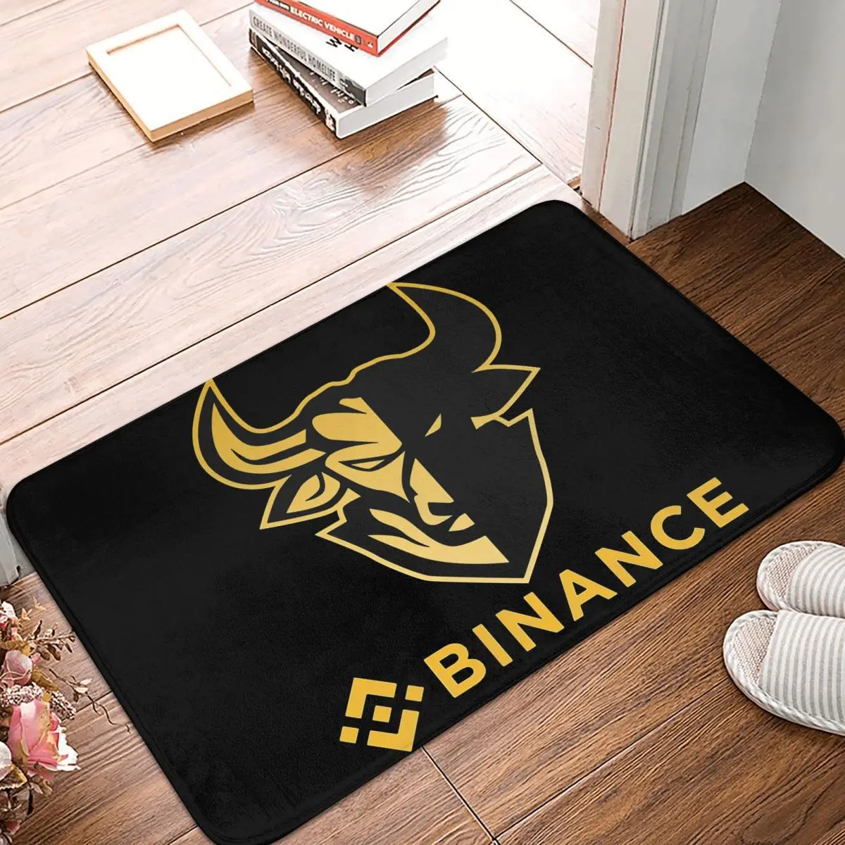 

Binance Cryptocurrency Anti-Slip Doormat Living Room Mat Coin Bnb Crypto Floor Carpet Entrance Door Rug Home Decor