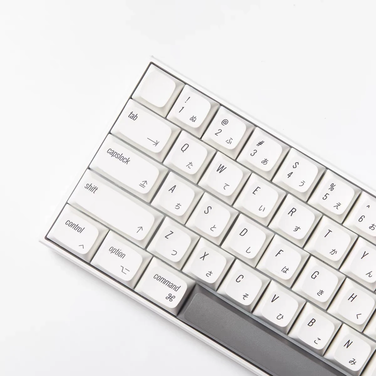 

124 Keys Minimalist White PBT XDA Profile Keycaps For Gaming Mechanical Keyboard Dye-Sub Japanese Keycap personalizadas DIY GK61