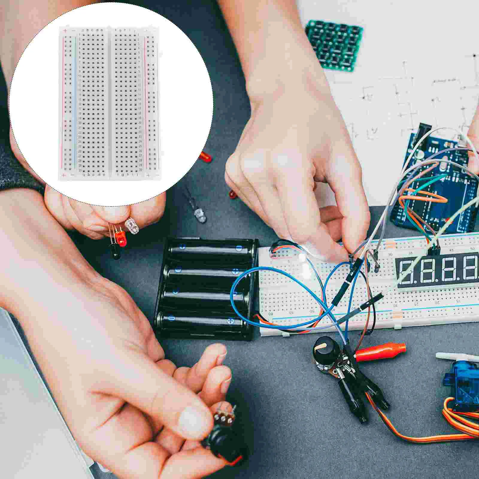 

Breadboard Board Prototype Pcb Solderless Point Bread Electronics Series Projects Pointsplug Tie Circuit Diy Drawing