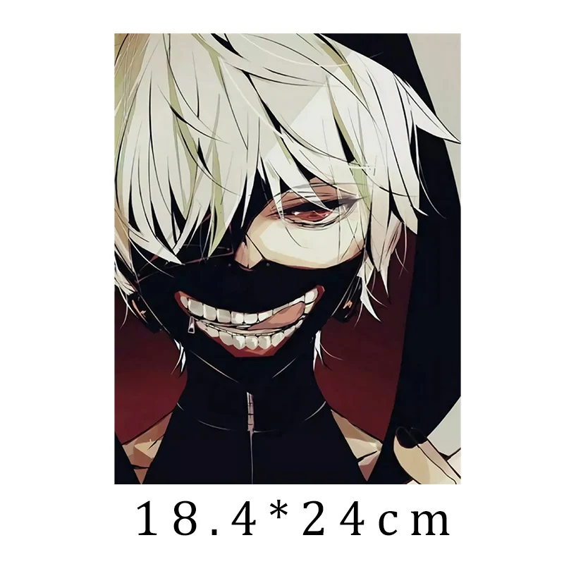 Мультяшные аниме Токийский Гуль канеки Кен теплопередающие наклейки боди арт