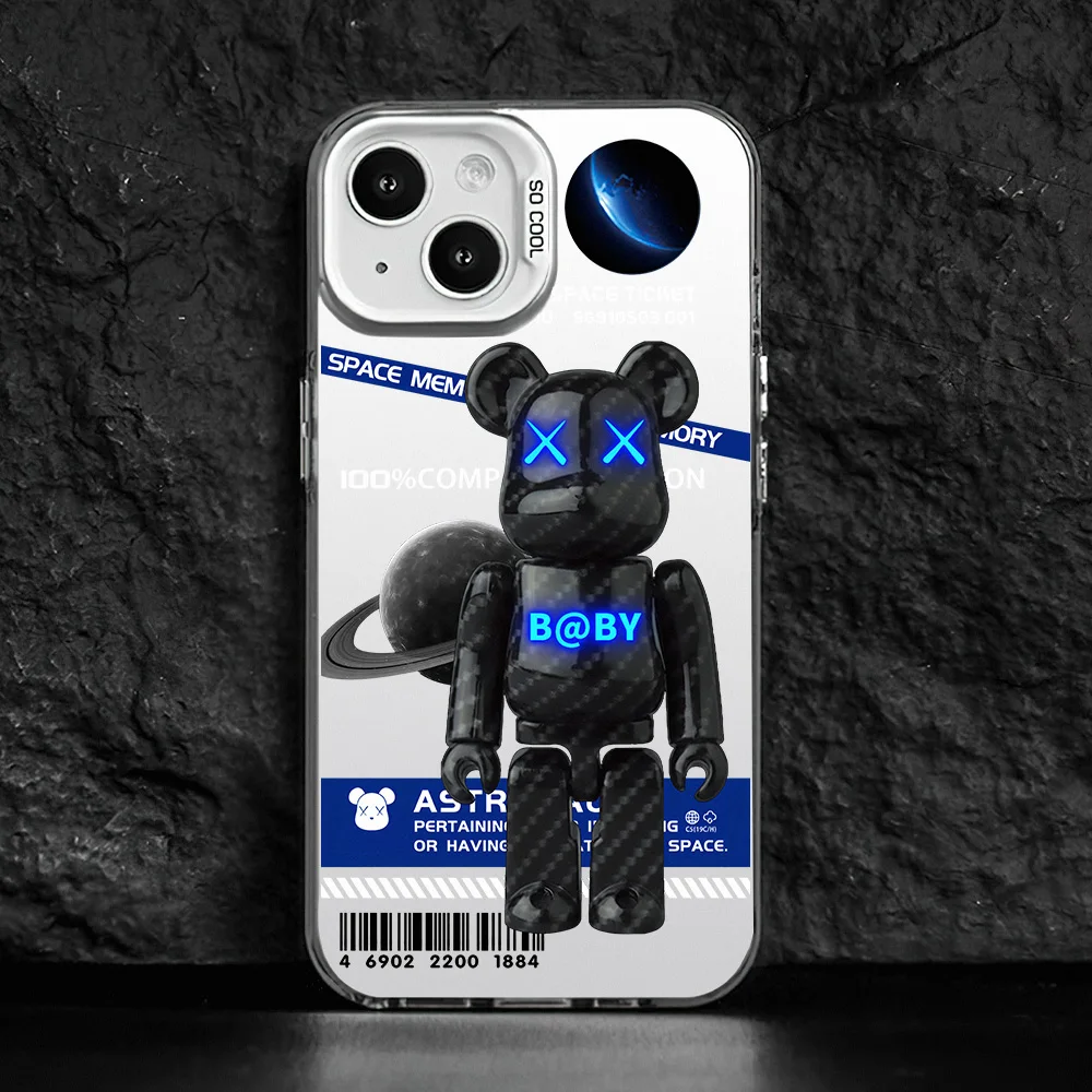 Чехол для телефона Космический астронавт-робот-игрушка-медведь Samsung Galaxy S24 S23 S22 Plus