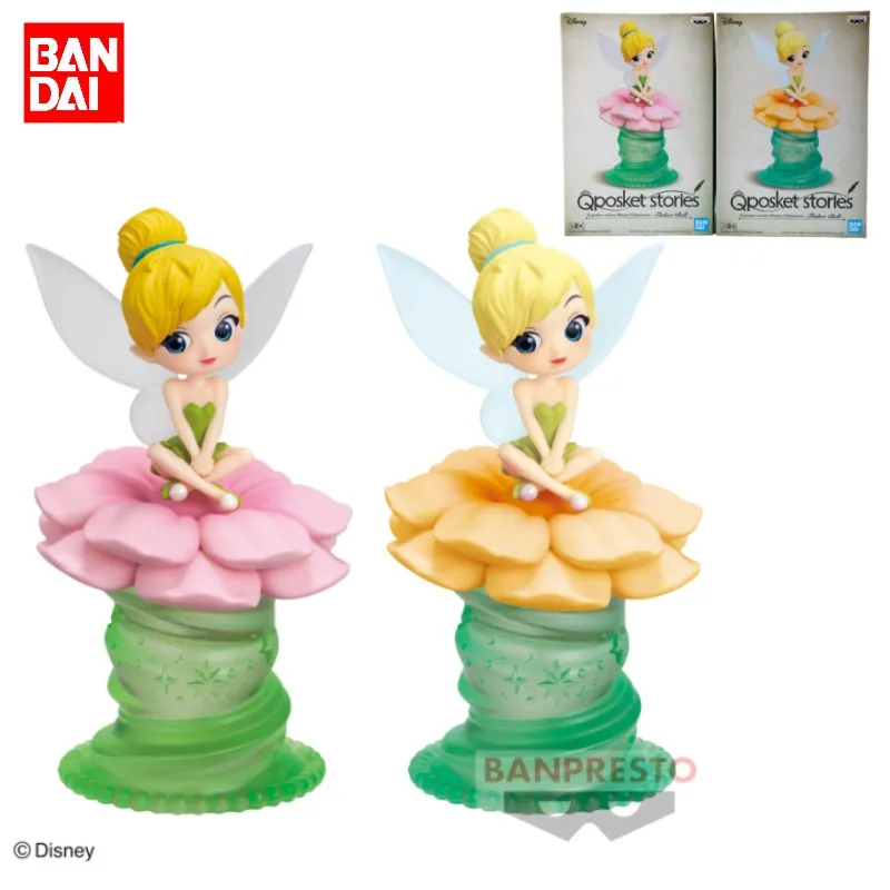 

Bandai Tinker Bell аниме Qposket Stories The Tinker Bell экшн-фигурка из фильма игрушки для детей подарок коллекционные модели украшения