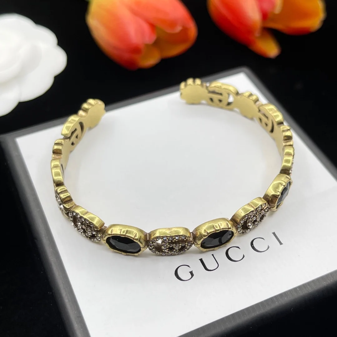 браслет GUCCI Модные цветные блестящие регулируемые браслеты Элегантный изящный