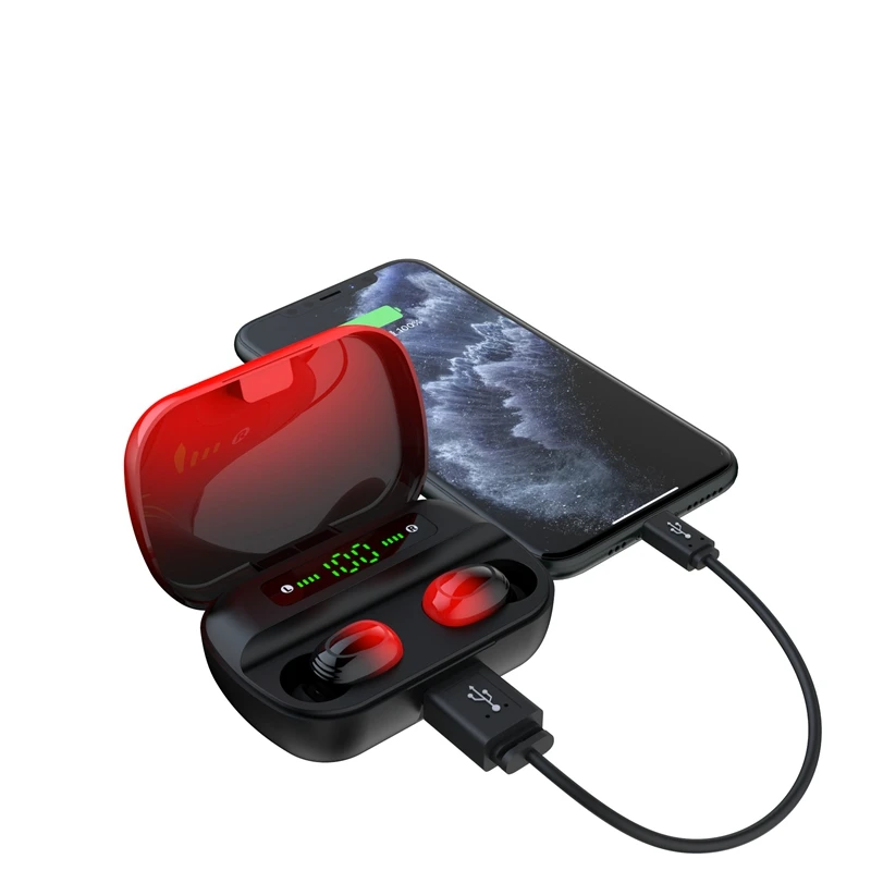 Wireless Bluetooth Headset Power HBQ Pro Sports Hanging Ear TWS Intelligent Noise Reduction For Home Movement