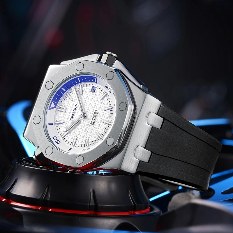 Спортивные военные мужские часы металлические водонепроницаемые с хронографом