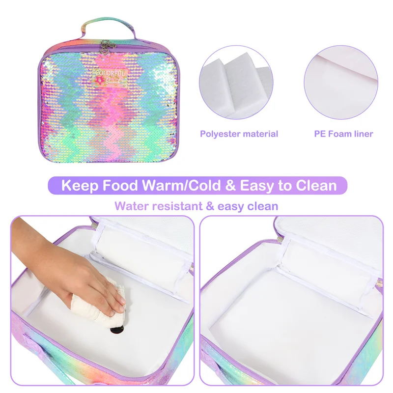 iFARADAY Cartoon Lunch Bag Portable Insulated Lunch Box Girl Boys Back to School  Reusable Lunch Tote Kit Game Play 2023 New