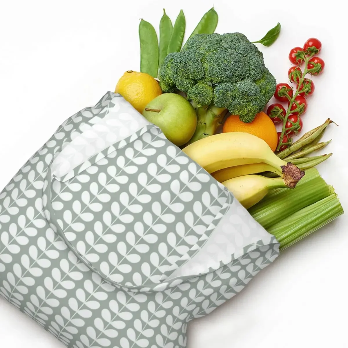 Изготовленная на заказ сумка для покупок с крошечным стеблем Duckegg Orla Kiely женская