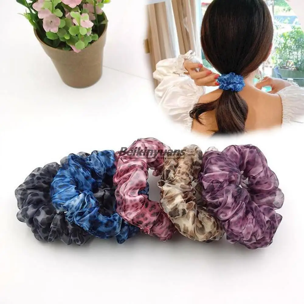 

Korean hair accessories, hair bands, rubber bands, wholesale balls, head ropes, new female headdress, simple organza hair bands.
