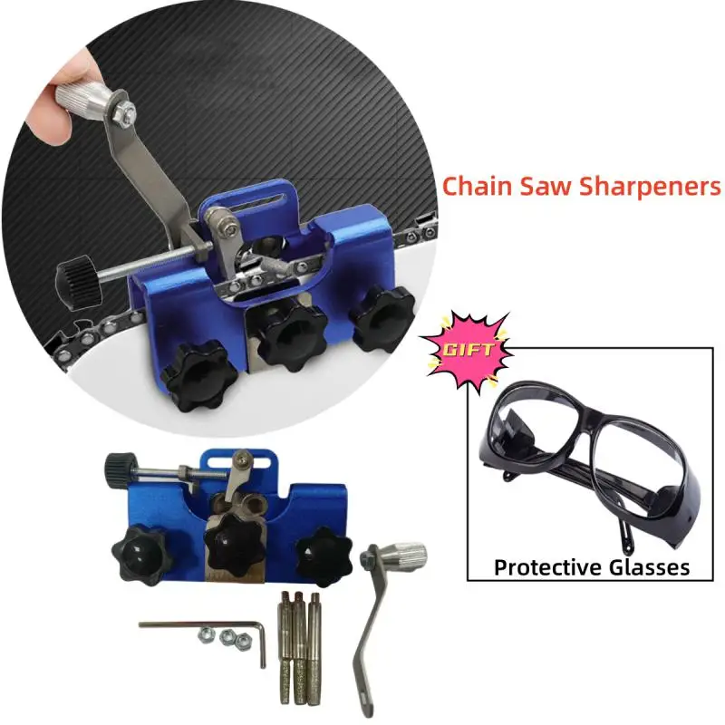 

Portable Chainsaw Sharpener With 3 Sharpening Heads Manual Chainsaw Chain Sharpening Gasoline Chainsaw Sharpening Repair Tools
