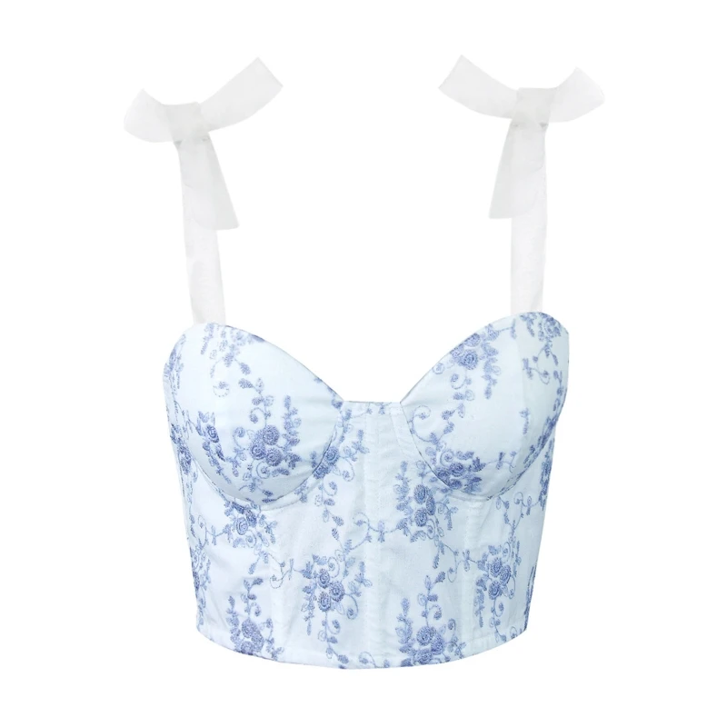 Женские майки милые кроп-топы на шнуровке бретельках футболка без рукавов