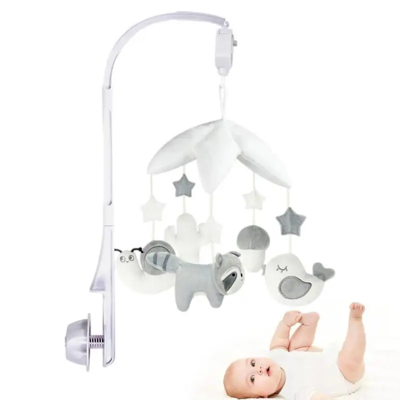 

Nursery Mobiles Ceiling Decoration Newborn Crafts Rotating Toys Function Wind-Up Cartoon Rattles For Babies Boy Girl Newborn