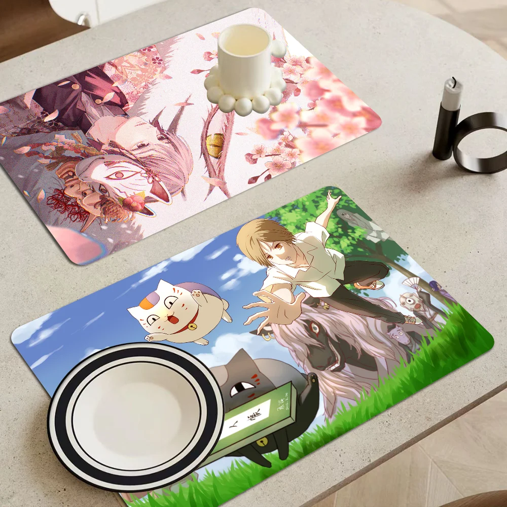 Новая супер впитывающая кофейная тарелка natume yuujinchou быстросохнущая подстилка для