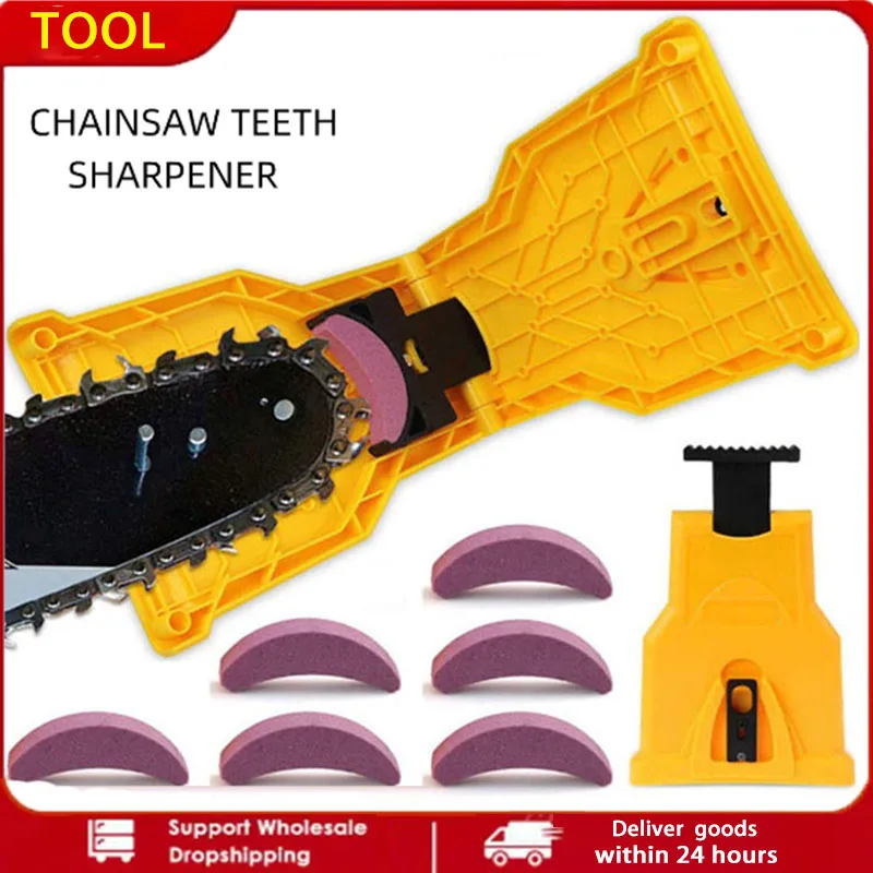 

Quality Chainsaw Teeth Sharpener Portable Sharpen Chain Saw Bar-Mount Fast Grinding Sharpening Chainsaw Chain Woodworking Tools