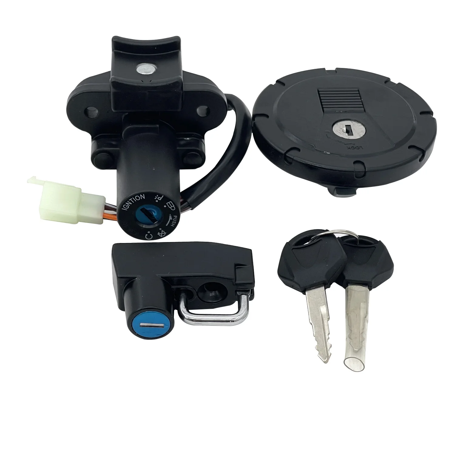 Переключатель зажигания мотоцикла + крышка топливного газа + замок сиденья для Kawasaki KLX250/250S/SF KL250 KLX125