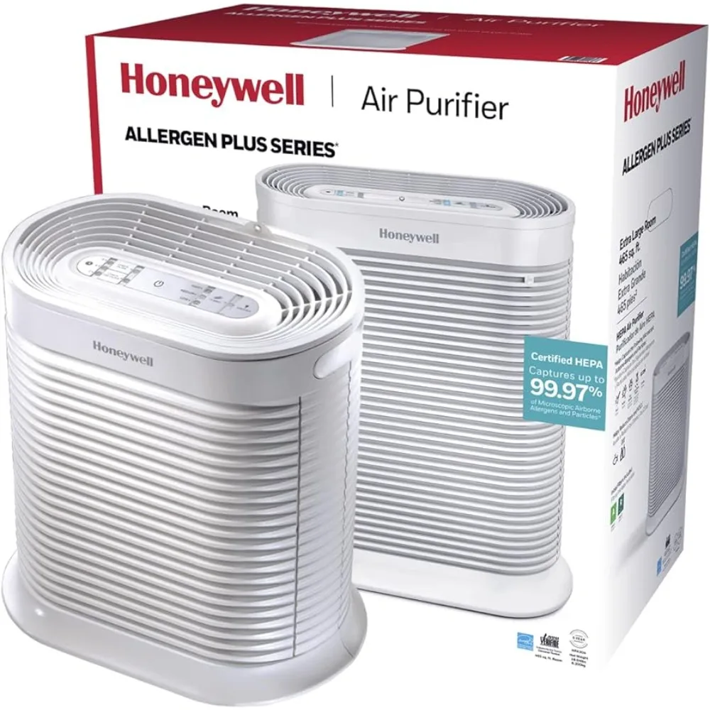 

Honeywell HPA304 HEPA Extra Large Room Air Purifier - Tiny Air Allergen + Dust Collector, Clean 2250 sq. ft. in 1 Hour, White