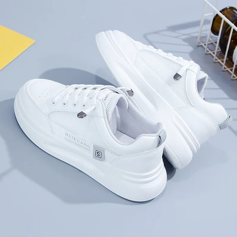 Small White Shoes Women's 2022 Spring New All-match Mesh Summer Breathable Student Shoes Women's Ins Tide Board Shoes Women
