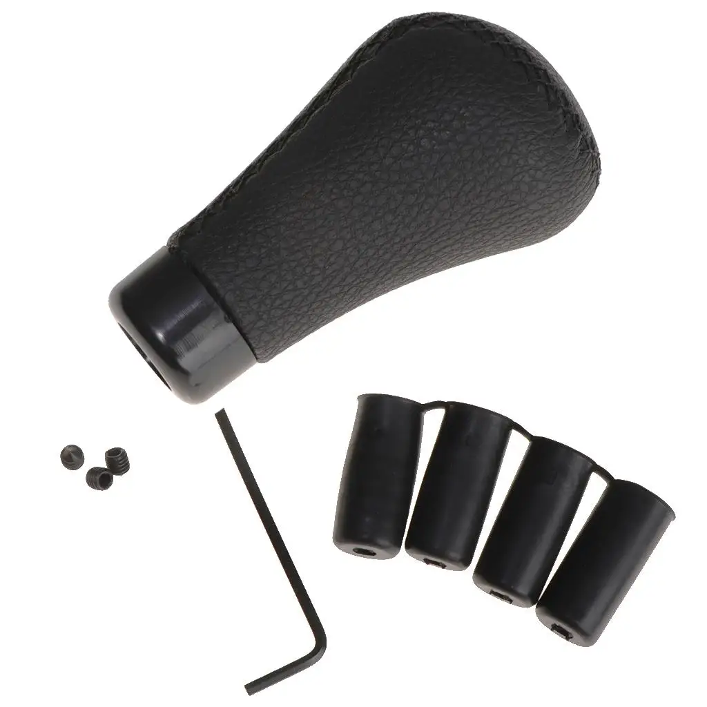Manual Car Truck Gear Stick Knob Lever er Handle Cover Leather for circular gear lever Accessories