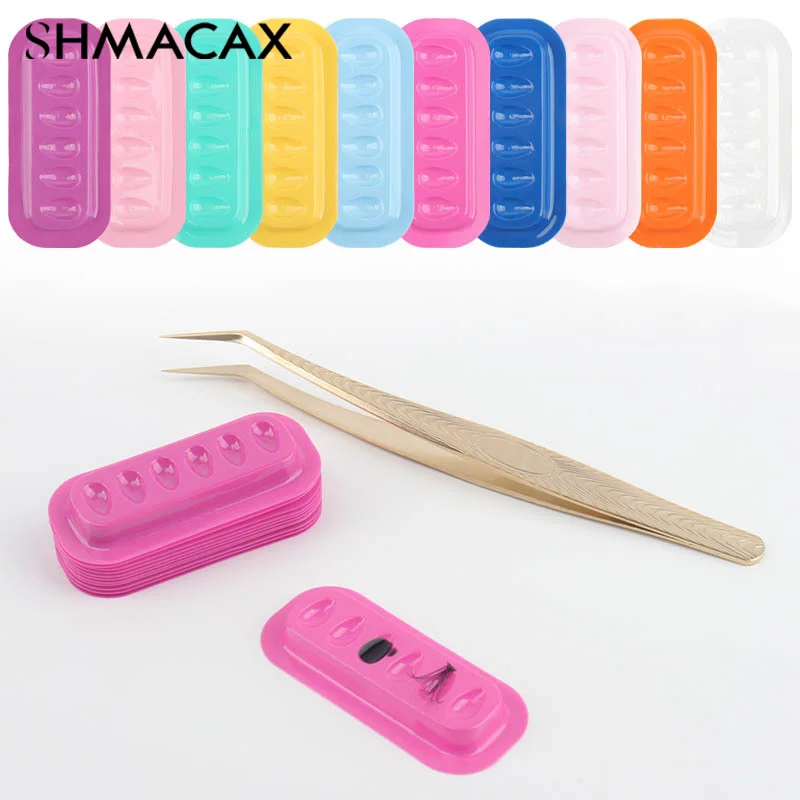 50 шт. пластиковые поддоны для клея наращивания ресниц