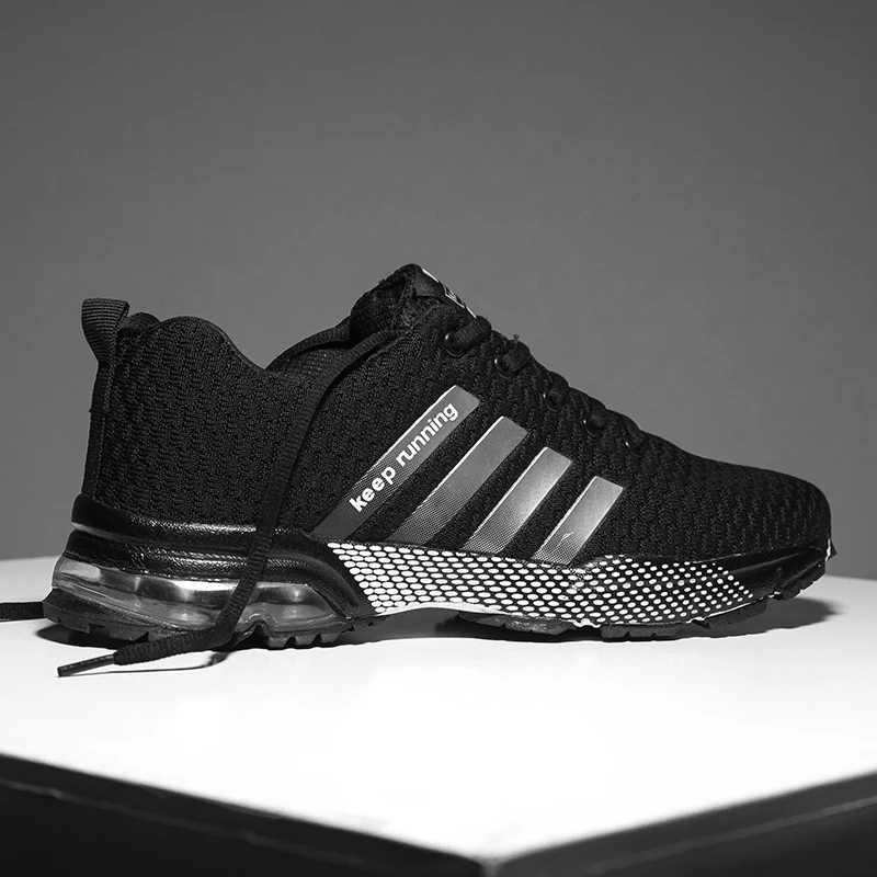 

Men Running Shoes Classic Air Cushion Fashion Breathable Comfortable Sneakers Mesh Damping Training Sports Shoes