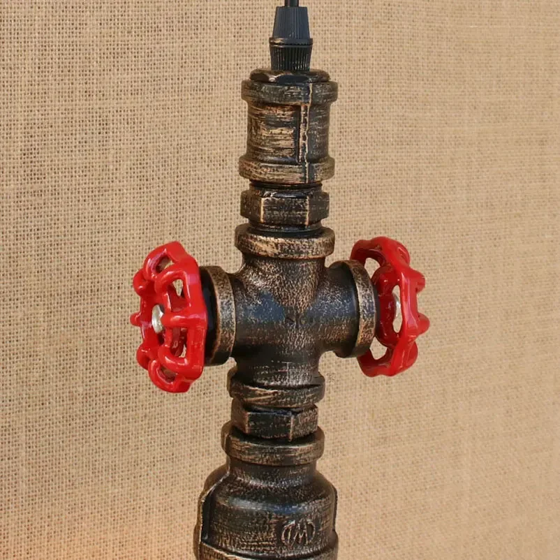 Лофт Винтаж Ретро Лампы Водопровод Люстра Железный Бар для Ресторанной