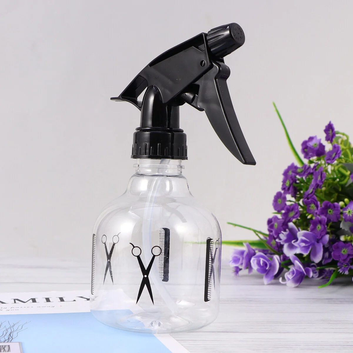 

Empty Spray Bottles 250ml Barber Sprayer Mist Spray Bottle Refillable Water Bottle for Home Barber Travel 3Pcs