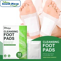 10pcslot natural herbs detox foot patch adhesive foot care tool improve sleep slimming detoxification foot sticker feet care