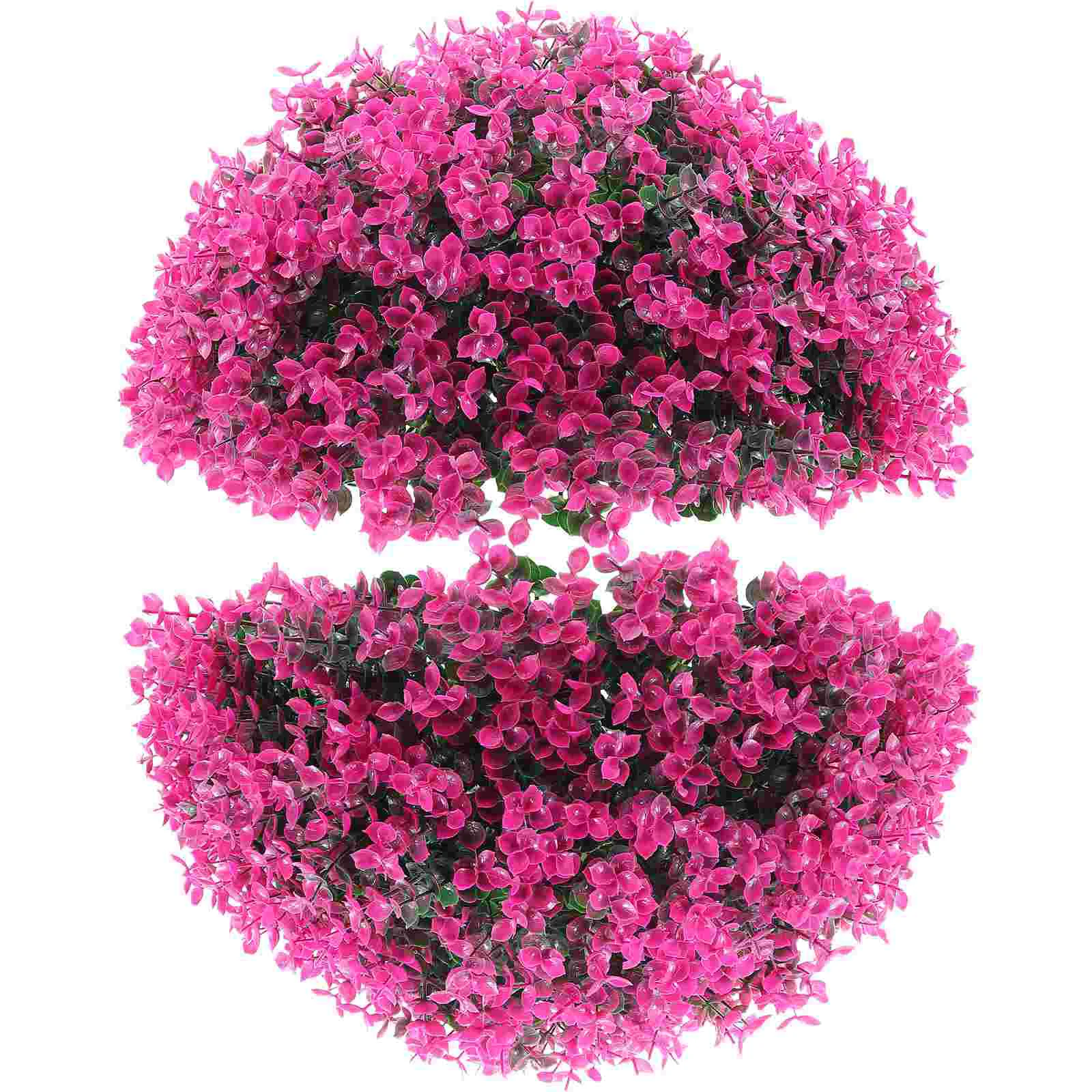 

Topiary Artificial Boxwood Hanging Decorative Faux Greenery Fake Trees Eucalyptus Sphere Flower Decor Simulation Outdoor Foliage