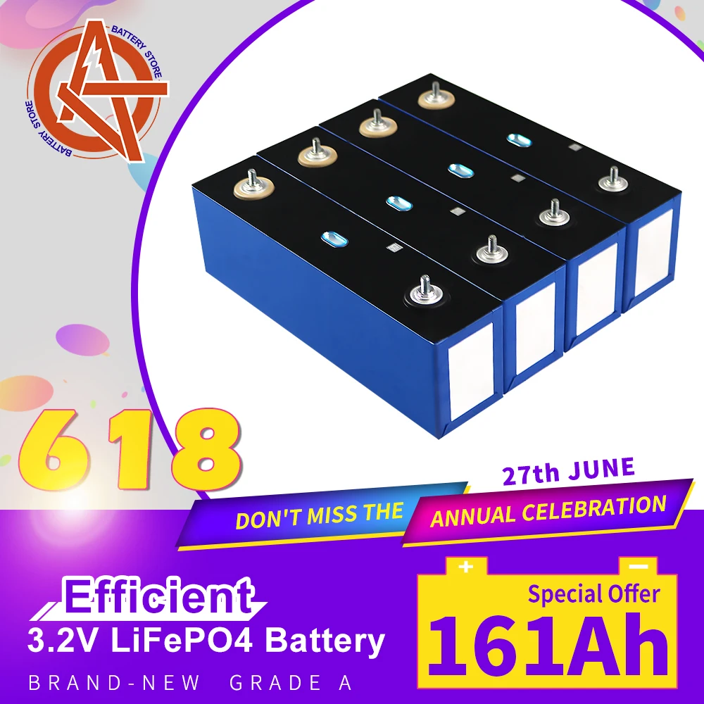 Литий-железо-фосфатная ячейка класса А 3 2 в а · ч 1/4/8/16/32 шт. 12 В 24 36 для домов на